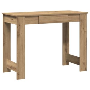 vidaXL Bureau 100x45x75 cm bewerkt hout artisanaal eikenkleur