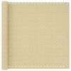 vidaXL Balkon Scherm Beige 120 x 800 cm HDPE en Aluminium