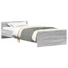 vidaXL Bedframe bewerkt hout grijs sonoma eikenkleurig 100x200 cm