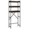 vidaXL Wasmachinerek 67x25x163 cm bewerkt hout bruin eikenkleur