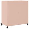 vidaXL Dressoir 68x39x72 cm staal roze