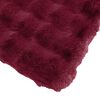 vidaXL Neppels Konijnenbont Deken Olite 4 pcs Bordeaux Rood Polyester