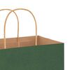 vidaXL Papieren zakken 50 st met hengsels 18x8x22 cm groen