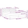 vidaXL Boxspringbed met matras met matras Donkerbruin 180 x 200 cm