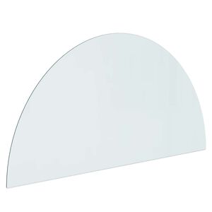 vidaXL Vuurplaats Glazen Plaat Doorzichtig 1200 x 600 mm Glas