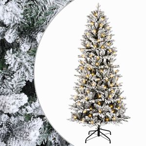 vidaXL Kunstmatige Inklapbare Kerstboom 150 cm 150 LED's Warmwit