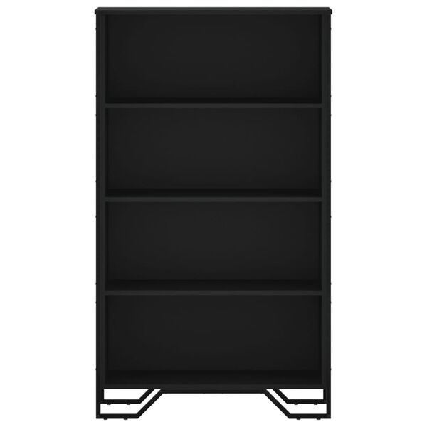 vidaXL Boekenkast 80x31x137,5 cm bewerkt hout zwart