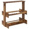 vidaXL Biljartkeu standaard Bewerkt hout 60 x 35 x 60 cm Eikenhout