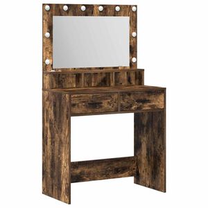 vidaXL Plafondtafel Gerookt eiken 79 x 41 x 135 cm Bewerkt hout