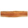 vidaXL Tafelblad rechthoekig natuurlijke rand 160x40x3,8 cm acaciahout