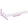 vidaXL Palletkussen voor bank Grijs 140 x 40 x 8 cm Oxford stof