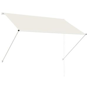 vidaXL Luifel uittrekbaar 200x150 cm cr&egrave;me