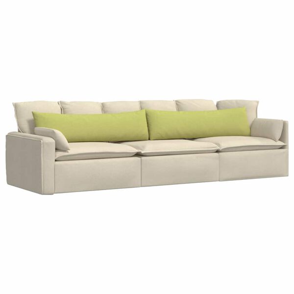 vidaXL Sofa Kussens 2 pcs Lichtgroen 145 x 40 cm Stof
