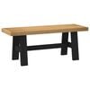 vidaXL Eetbank NOAIN 120 x 41 x 45 cm Massief grenenhout Naturel