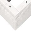 vidaXL Plantenbak 70x40x68,5 cm massief grenenhout wit