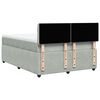 vidaXL Boxspring met matras fluweel lichtgrijs 140x200 cm