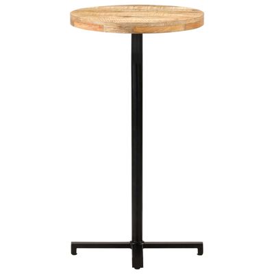 vidaXL Bartafel rond Ø60x110 cm ruw mangohout