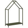 vidaXL Brandhoutrek 60x25x90 cm koudgewalst staal olijfgroen