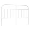 vidaXL Vervangend hoofdbord metaal wit 150 cm