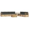 vidaXL Buiten bankenset 8 st Wit en antracietkleurig Polyester