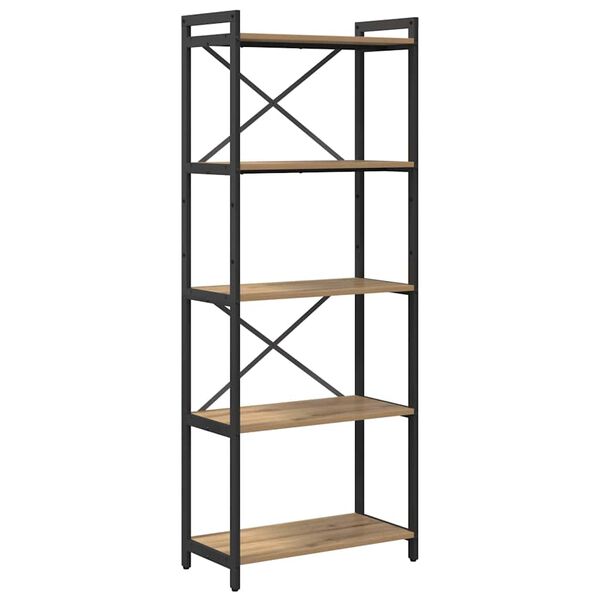 vidaXL Boekenkast Artisan Eiken 60 x 30 x 155 cm Bewerkt hout