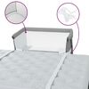 vidaXL Babybed met matras linnen lichtgrijs