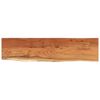 vidaXL Tafelblad rechthoekig natuurlijke rand 160x40x2,5 cm acaciahout