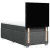 vidaXL Boxspring met matras stof donkergrijs 100x200 cm