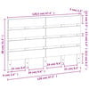vidaXL Hoofdbord 120 cm massief grenenhout wasbruin