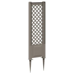 vidaXL Trellis met Spike PP Grijs