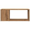 vidaXL Tv-meubel 80x24x32cm bewerkt hout artisanaal eikenkleur