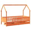 vidaXL Kinderbedframe 90x200 cm massief grenenhout