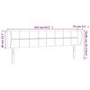 vidaXL Hoofdbord met randen 163x23x78/88 cm fluweel zwart
