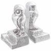 vidaXL Boekensteunen 2 st Zilver 12 x 9 x 19 cm Aluminium