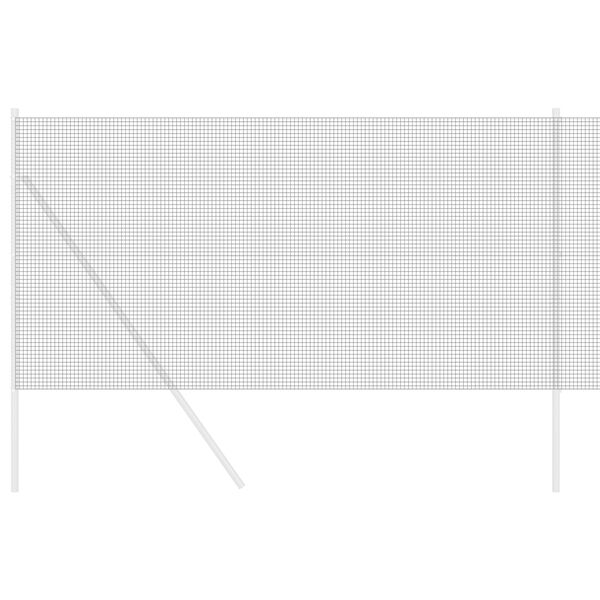 vidaXL Gelaste draadhek Grijs 1.2 x 10 m