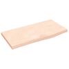 vidaXL Wandschap 60x30x2 cm onbehandeld massief eikenhout