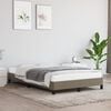 vidaXL Bedframe zonder matras 120x190 cm stof taupe
