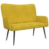 vidaXL 2-Zits Sofa Geel 115 x 61 x 87 cm fluweel