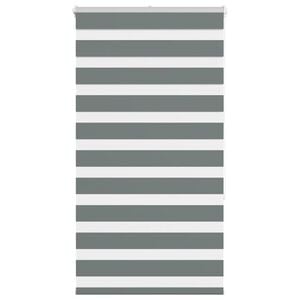 vidaXL Zebra rolgordijn 70x150 cm stofbreedte 65,9 cm donkergrijs