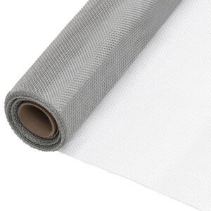 vidaXL Gaas 60x500 cm roestvrij staal zilverkleurig