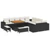 vidaXL Tuin Sofa Set 13 st Zwart en Cr&egrave;me poly rattan
