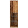 vidaXL Tv-meubels met LED-verlichting 2 st 30,5x30x102 cm oud hout