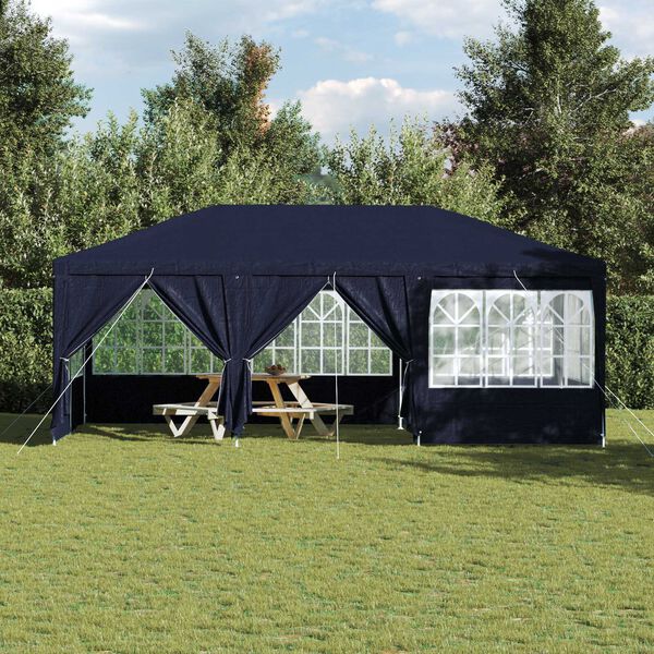 vidaXL Partytent Blauw 600 x 400 x 266 cm Polyetheen