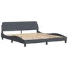 vidaXL Bedframe "Dover" 180x200 cm fluweel donkergrijs