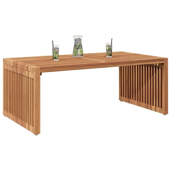 vidaXL Tuin Bijzettafel Bruin 90 x 50 x 36 cm Massief Teakhout