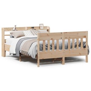 vidaXL Bedframe zonder matras massief grenenhout 140x190 cm
