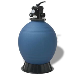 vidaXL Zwembad zandfilter Blauw &Oslash; 55.9 x 96.5 cm PE