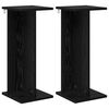 vidaXL Plantenstandaard 2 st Zwarte Eik 25 x 25,5 x 60,5 cm