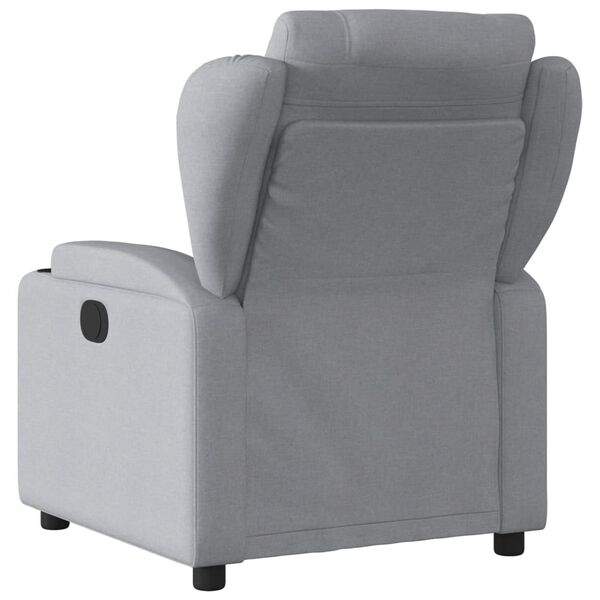 vidaXL Relaxfauteuil lichtgrijze stof