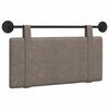 vidaXL Hangend hoofdbord Grijs Antiek PU
